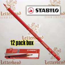 red stabilo pencil 12 pack